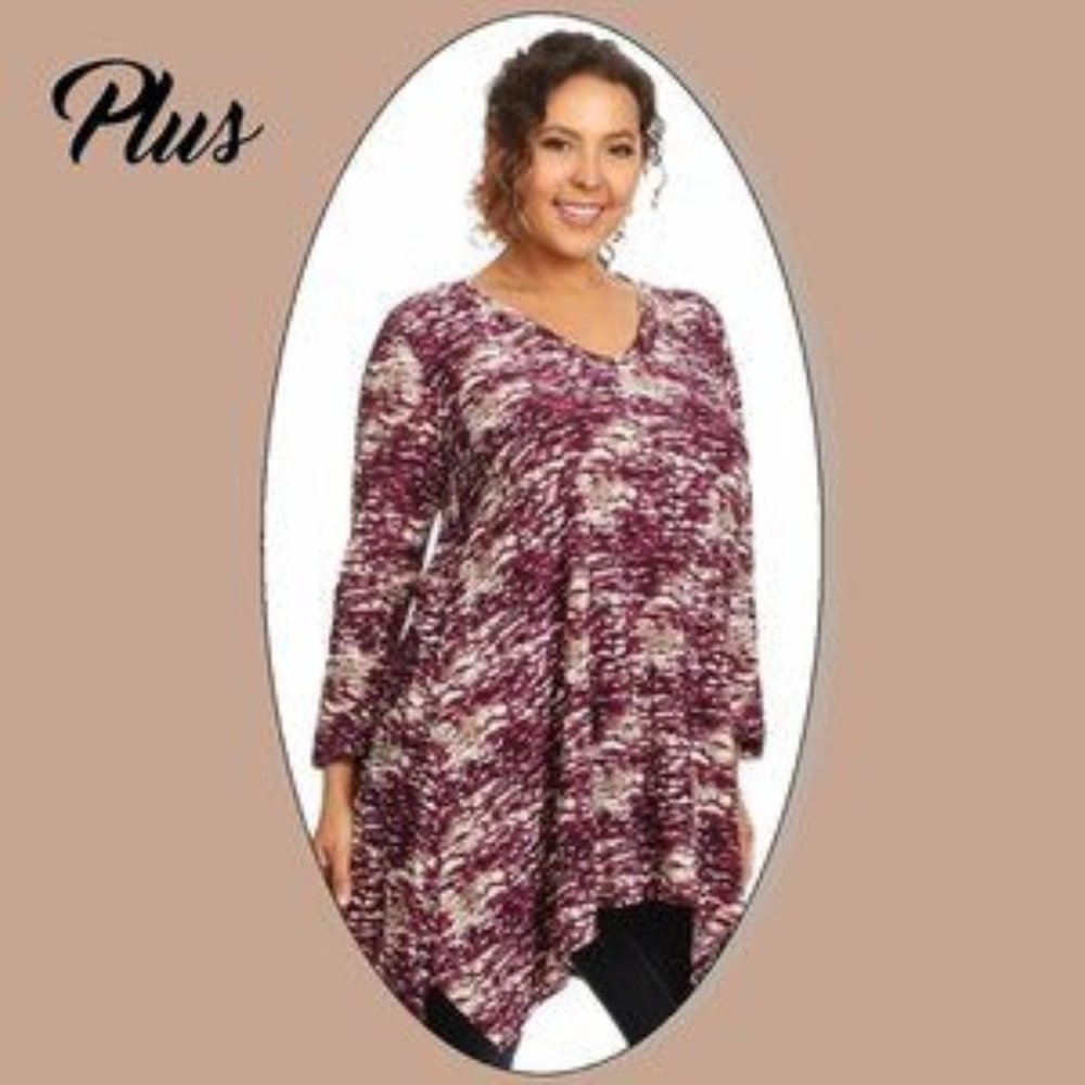 Burnout Print Tunic